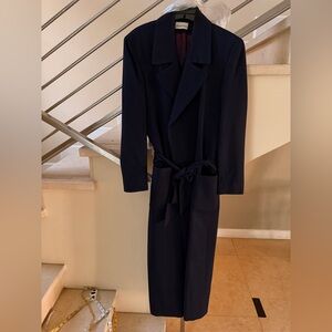 Vintage 90’s Navy Blue Trench Coat